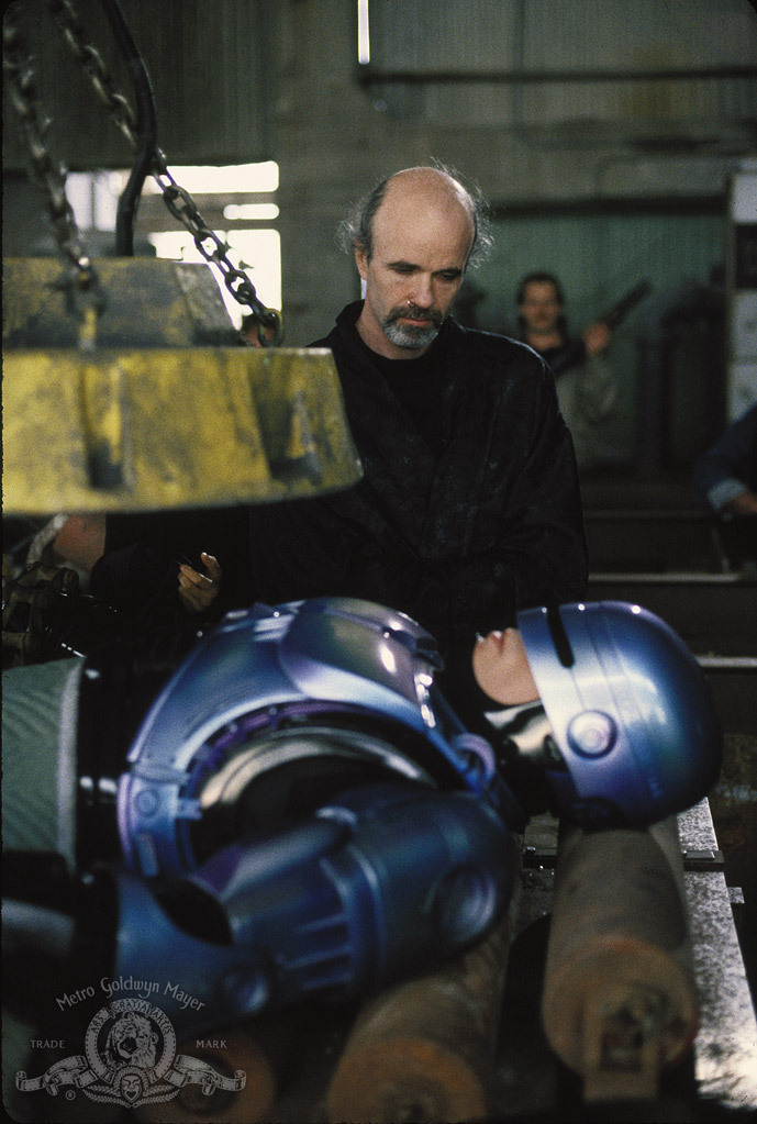 Peter Weller and Tom Noonan in RoboCop 2 (1990)