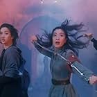 Michelle Yeoh, Maggie Cheung, and Anita Mui in The Heroic Trio (1993)