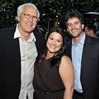 Chevy Chase, Brooke Elliott, and Jamie Erlicht