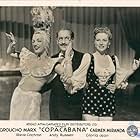 Groucho Marx, Carmen Miranda, and Kay Marvis in Copacabana (1947)