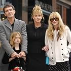 Antonio Banderas, Melanie Griffith, Stella Banderas, and Dakota Johnson