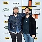 Joel Edgerton and Garrard Conley at an event for Boy Erased (2018)