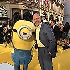 Chris Renaud and Stuart at London premiere of Minions