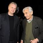 Tim Robbins and Howard Zinn at an event for The People Speak (2009)