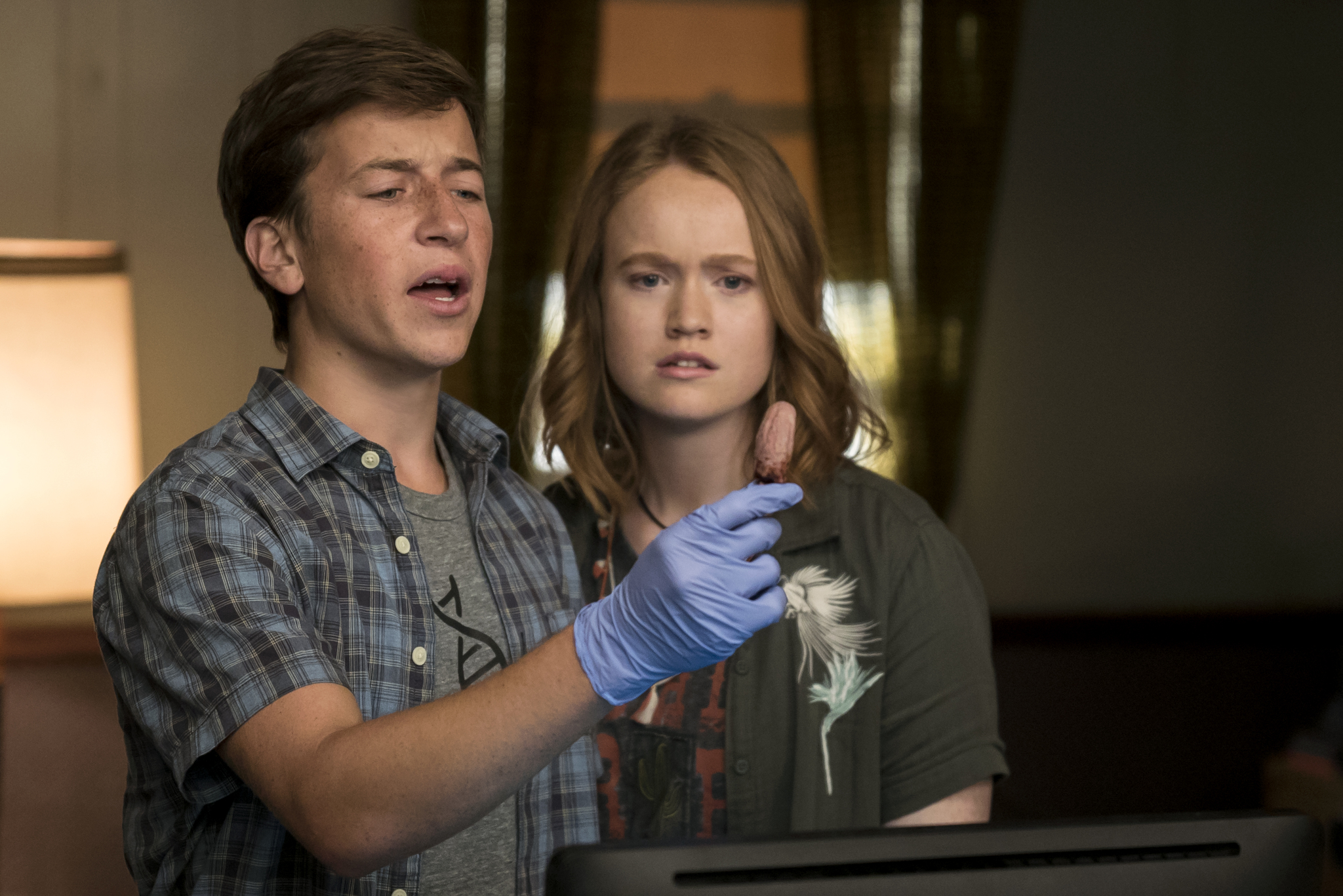 Skyler Gisondo and Liv Hewson in Santa Clarita Diet (2017)