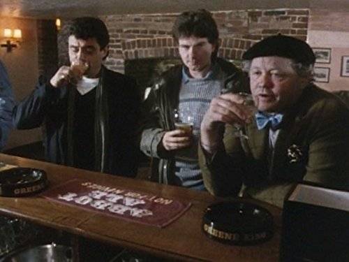 Chris Jury, Ian McShane, and Dudley Sutton in Lovejoy (1986)