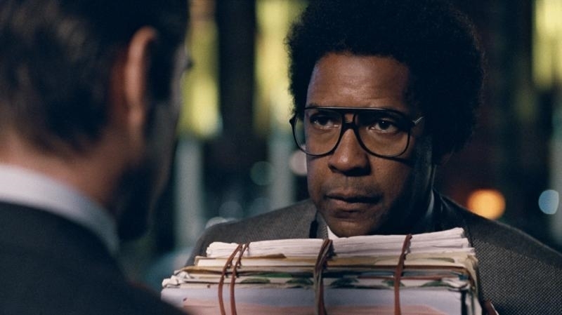 Denzel Washington and Colin Farrell in Roman J. Israel, Esq. (2017)