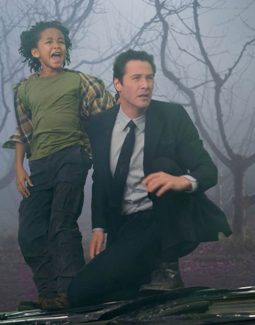 Keanu Reeves and Jaden Smith in The Day the Earth Stood Still (2008)