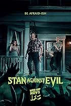 John C. McGinley, Nate Mooney, Deborah Baker Jr., and Janet Varney in Stan Against Evil (2016)