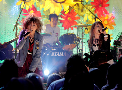 Puffy AmiYumi at an event for Jimmy Kimmel Live! (2003)