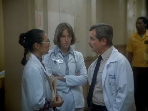 William Daniels and Kim Miyori in St. Elsewhere (1982)