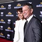 Matt Damon and Luciana Barroso at an event for Thor: Ragnarok (2017)