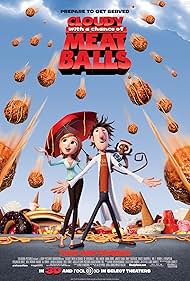 Neil Patrick Harris, Anna Faris, Bill Hader, and Jeremy Shada in Cloudy with a Chance of Meatballs (2009)