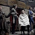 Johnny Depp, Timothy Spall, Sacha Baron Cohen, Nick Haverson, Mandy Holliday, and Ed Sanders in Sweeney Todd: The Demon Barber of Fleet Street (2007)