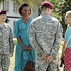 Kellie Martin, Drew Fuller, Ryan Michelle Bathe, and Sally Pressman in Army Wives (2007)