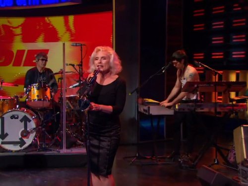 Debbie Harry, Clem Burke, Blondie, and Matt Katz Bohen in The Daily Show (1996)