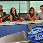 Paula Abdul, Simon Cowell, Randy Jackson, and Kara DioGuardi in American Idol (2002)