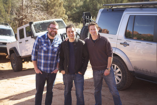 Adam Ferrara, Tanner Foust, and Rutledge Wood in Top Gear USA (2008)