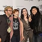 Frances Fisher, Rosario Dawson, Josh Fox, and Nomiki Konst at an event for Awake: A Dream from Standing Rock (2017)