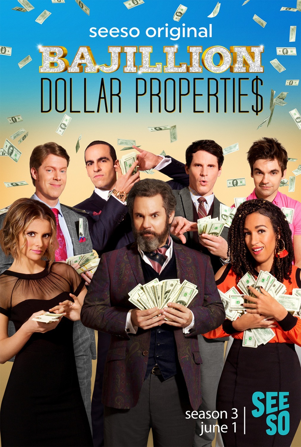 Paul F. Tompkins, Ryan Gaul, Mandell Maughan, Dan Ahdoot, Drew Tarver, Tim Baltz, and Tawny Newsome in Bajillion Dollar Propertie$ (2016)