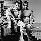 Dolph Lundgren and Jean-Claude Van Damme in Universal Soldier (1992)