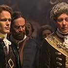 Outlander. John Mawson with Sam Heughan (Jamie) and Duncan Lacroix (Murtagh) in Season 2.