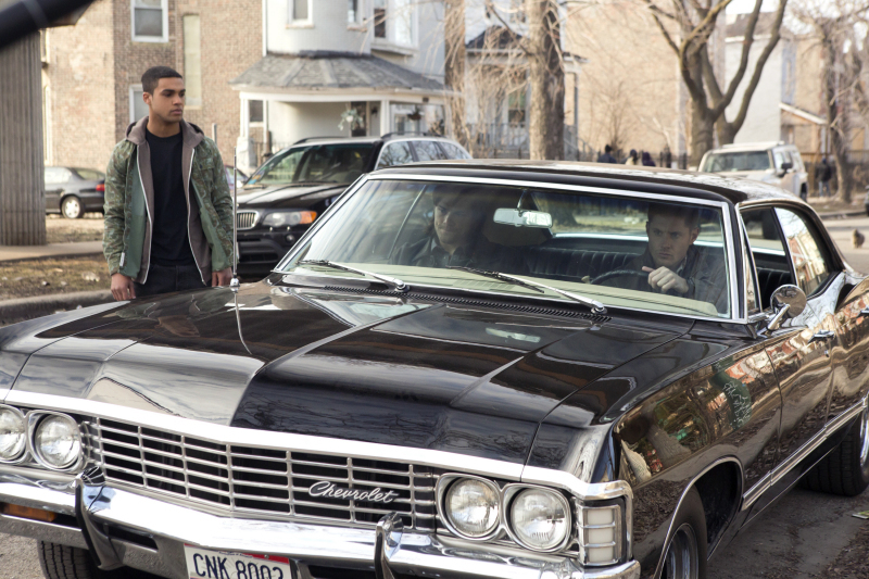 Jensen Ackles, Jared Padalecki, and Lucien Laviscount in Supernatural (2005)