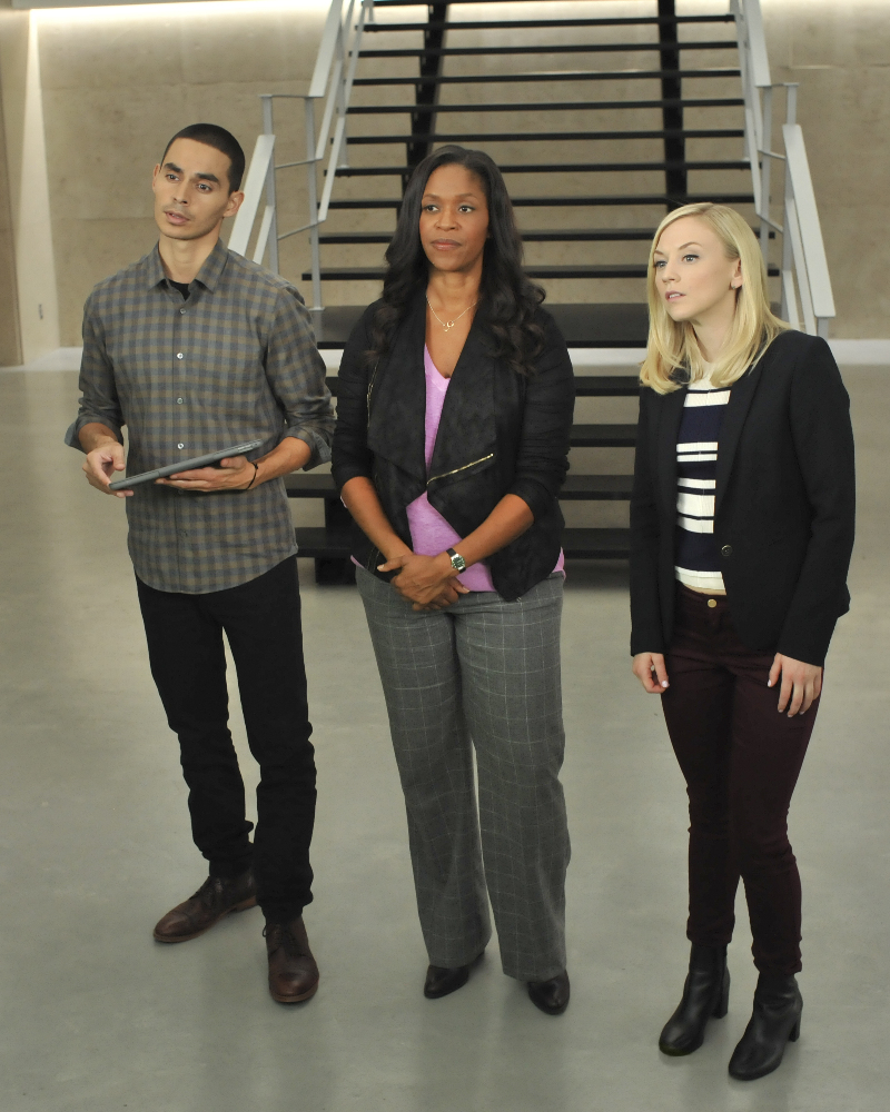 Merrin Dungey, Emily Kinney, and Manny Montana in Conviction (2016)