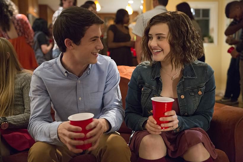 Dylan Minnette and Katherine Langford in 13 Reasons Why (2017)