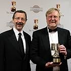 Presenter Ed Catmull with Ub Iwerks award recipient William T. Reeves