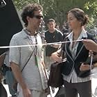 Director Angel Gracia and actress Camilla Belle on the set of From Prada to Nada