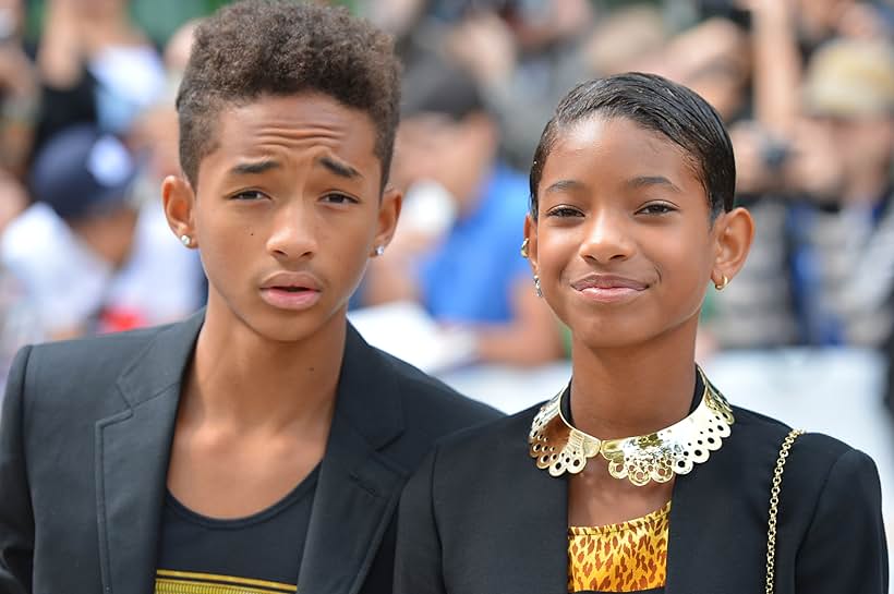 Jaden Smith and Willow Smith at an event for Free Angela and All Political Prisoners (2012)