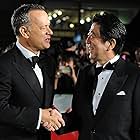 Tom Hanks and Shinzo Abe at an event for Captain Phillips (2013)