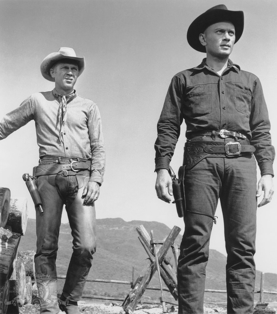 Steve McQueen and Yul Brynner in The Magnificent Seven (1960)