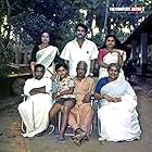 Lakshmi, Mohanlal, Thikkurissy Sukumaran Nair, Kaviyoor Ponnamma, Nedumudi Venu, and Byon in Bharatham (1991)