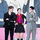 Shin Min-a, So Ji-seob, and Jung Gyu-woon at an event for Oh My Venus (2015)