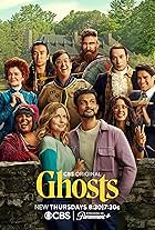 Rose McIver, Rebecca Wisocky, Brandon Scott Jones, Utkarsh Ambudkar, Richie Moriarty, Asher Grodman, Sheila Carrasco, Román Zaragoza, Devan Chandler Long, and Danielle Pinnock in Ghosts (2021)