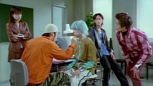 Mika Katsumura, Yûji Kido, Tomohide Koizumi, Masahiro Kuranuki, Asami Kuru, Masaru Nagai, Yûsuke Numata, Kôji Tobe, and Ryûzaburô Ôtomo in Mirai Sentai Timeranger (2000)