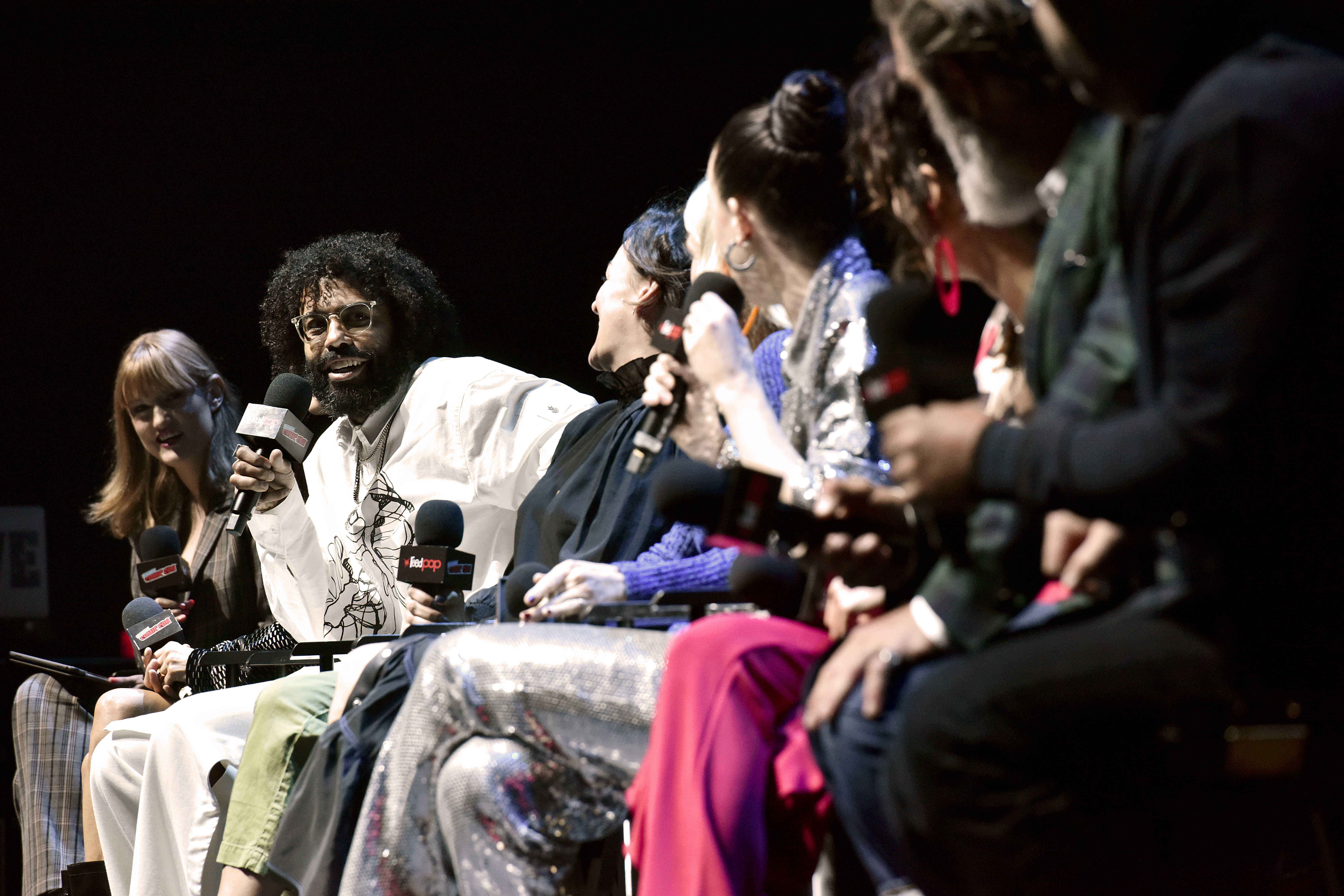 Jennifer Connelly, Graeme Manson, Steven Ogg, Alison Wright, Mickey Sumner, Sheila Vand, Lena Hall, and Daveed Diggs at an event for Snowpiercer (2020)