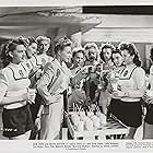 Betty Hutton, Abigail Adams, Ann Adams, Lena Belle, Helena Brinton, Barbara Brooks, Marjorie Deanne, Dona Drake, Phyllis Povah, and Marjorie Weaver in Let's Face It (1943)