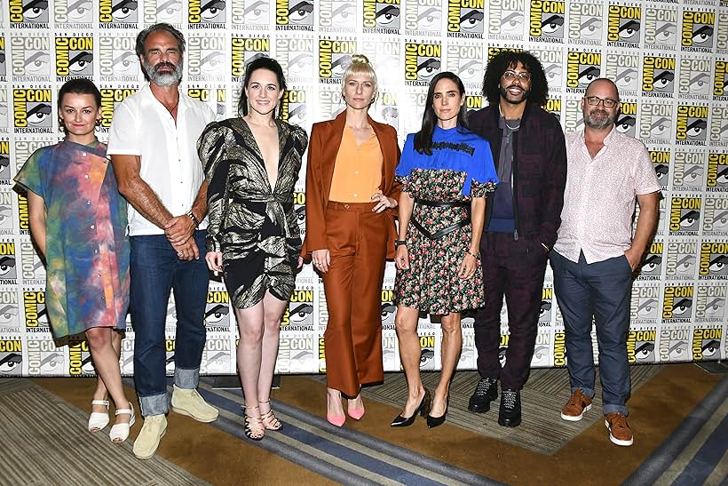 Jennifer Connelly, Graeme Manson, Steven Ogg, Alison Wright, Mickey Sumner, Lena Hall, and Daveed Diggs at an event for Snowpiercer (2020)