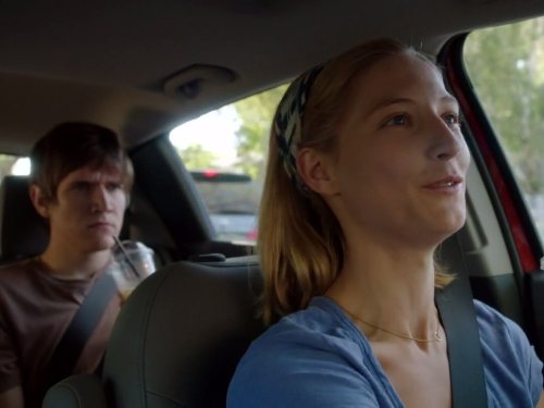 Bo Burnham and Caitlin Gerard in Zach Stone Is Gonna Be Famous (2013)