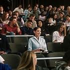 Even in class, First Daughter Samantha Mackenzie (Katie Holmes) is surrounded by Secret Service (Dwayne Adway, left and Michael Milhoan).