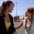 Sabrina Lloyd and Symba in Sliders (1995)