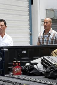 Coby Bell and Jeffrey Donovan in Burn Notice (2007)