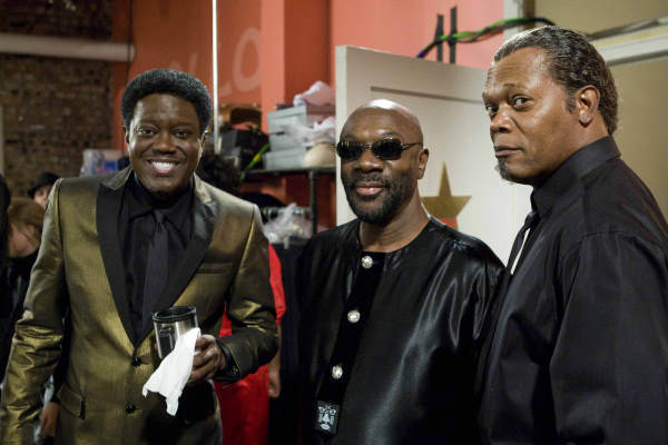 Samuel L. Jackson, Isaac Hayes, and Bernie Mac in Soul Men (2008)