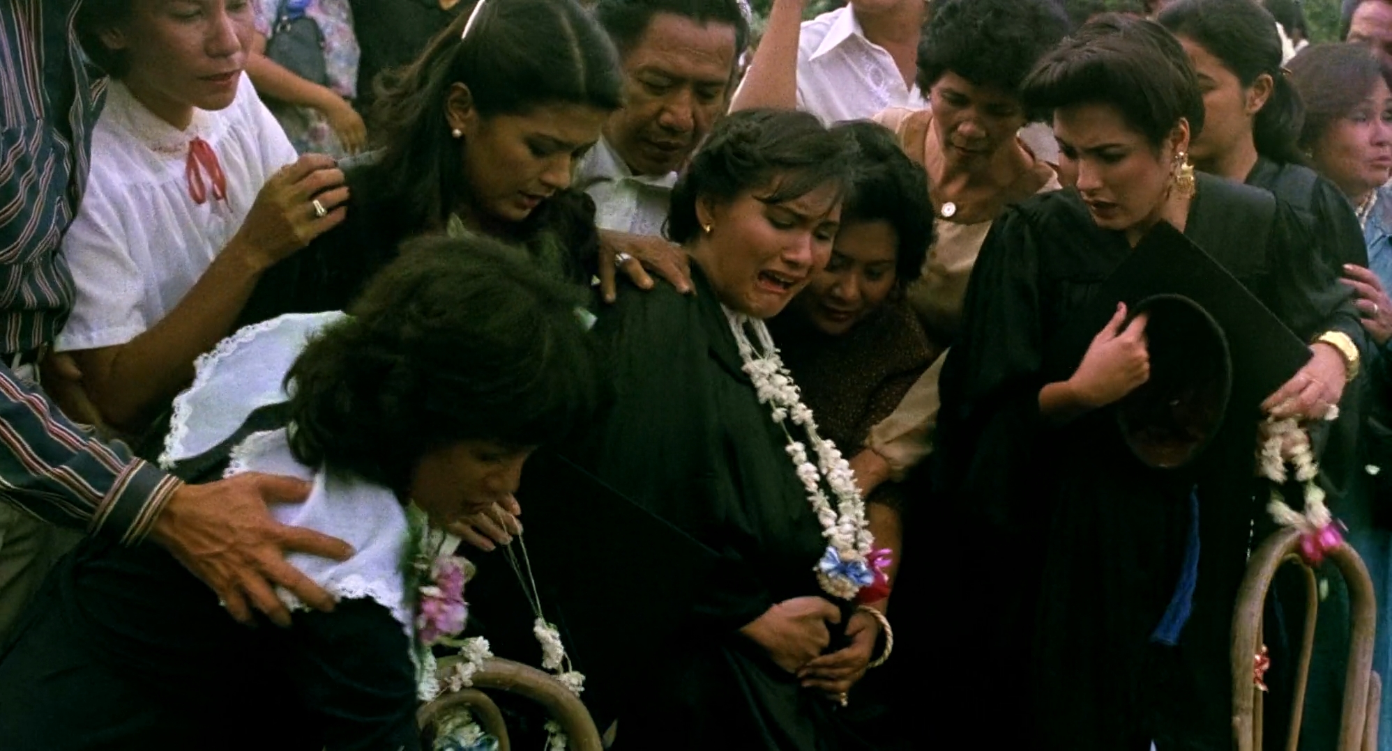 Gina Alajar, Sandy Andolong, Laurice Guillen, Anna Marin, and Cora Marin in Moral (1982)