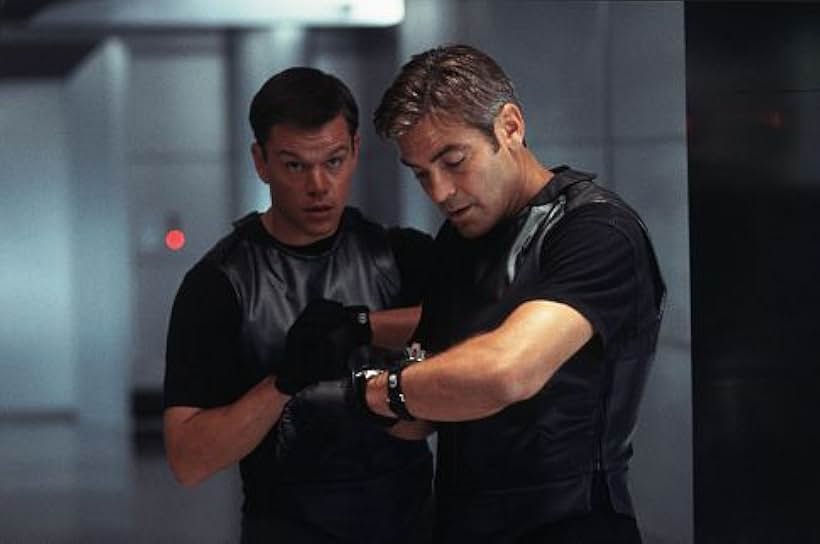 George Clooney and Matt Damon in Ocean's Eleven (2001)