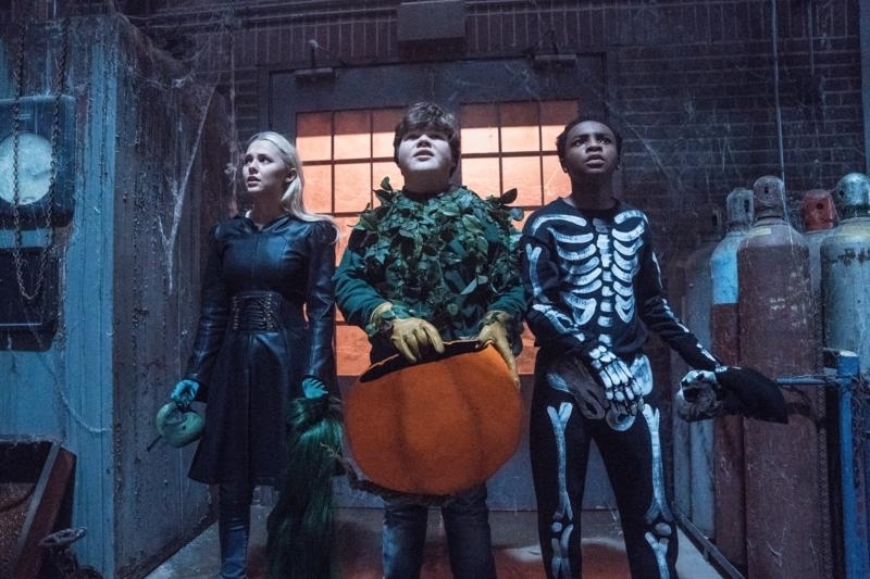 Caleel Harris, Jeremy Ray Taylor, and Madison Iseman in Goosebumps 2: Haunted Halloween (2018)