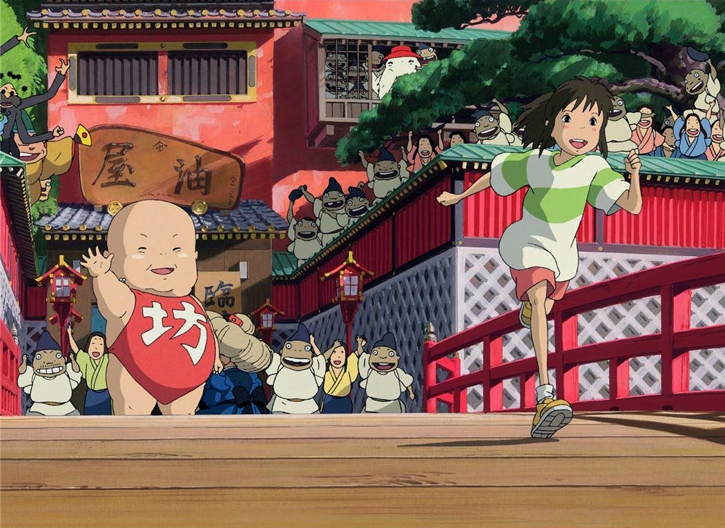 Tara Strong, Daveigh Chase, Rumi Hiiragi, and Ryunosuke Kamiki in Spirited Away (2001)